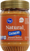 slide 1 of 1, Kroger Natural Crunchy Peanut Butter, 15 oz