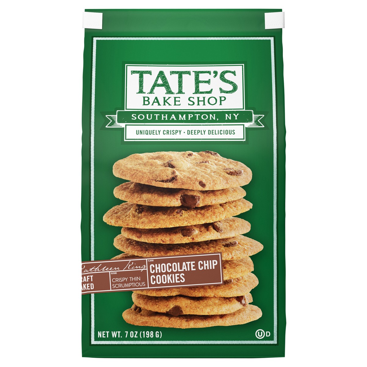 slide 1 of 1, Tate's Bake Shop chocolate chip cookies - 7 oz, 7 oz