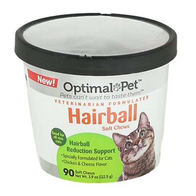 slide 1 of 1, Optimal Pet Hairball Soft Chews, 90 ct