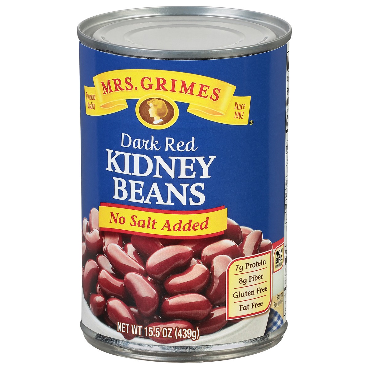 slide 3 of 9, Mrs. Grimes Dark Red No Salt Added Kidney Beans 15.5 oz, 15.5 oz