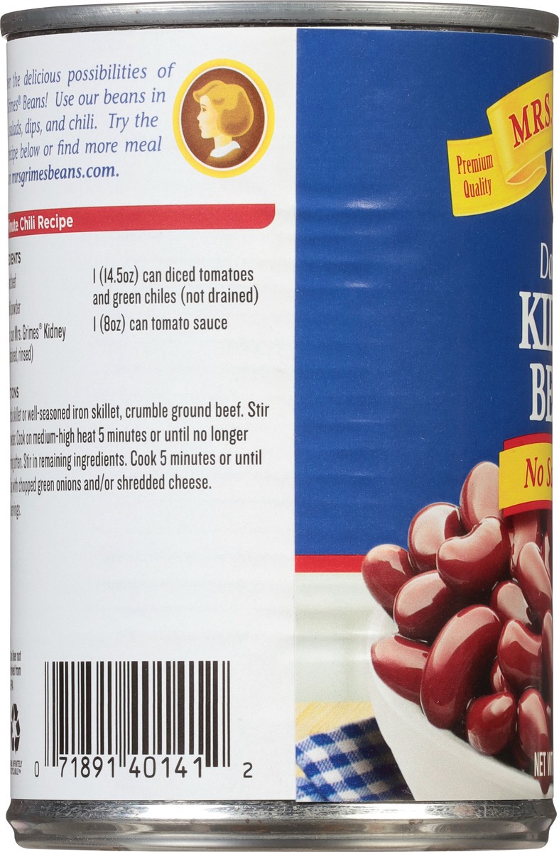 slide 5 of 9, Mrs. Grimes Dark Red No Salt Added Kidney Beans 15.5 oz, 15.5 oz