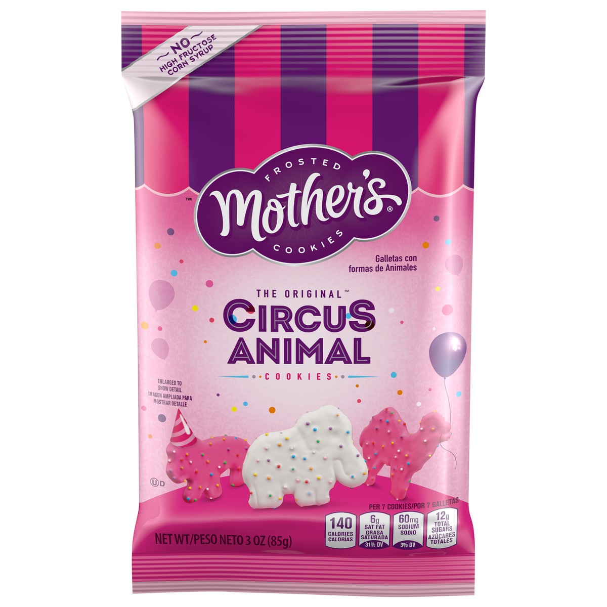 slide 1 of 9, Mother's The Original Circus Animal Frosted Cookies 3 oz, 3 oz