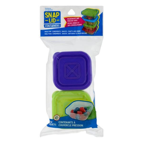 slide 1 of 1, Items 4U! Snap Lid Containers, 4 ct