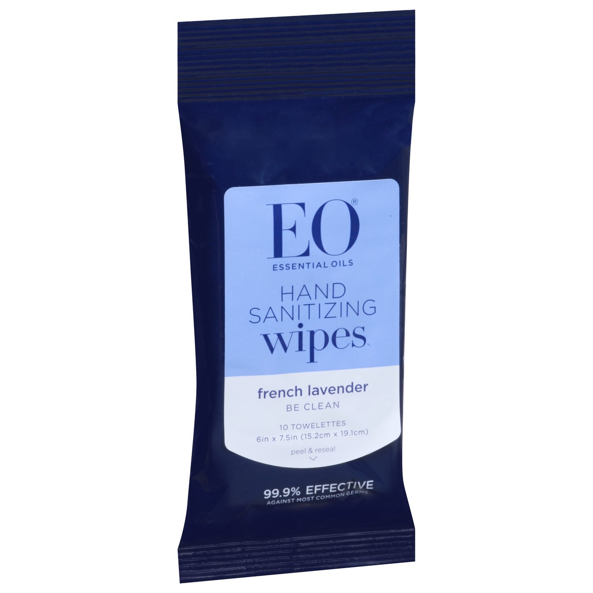 slide 2 of 9, EO French Lavender Hand Sanitizing Wipes, 10 ct