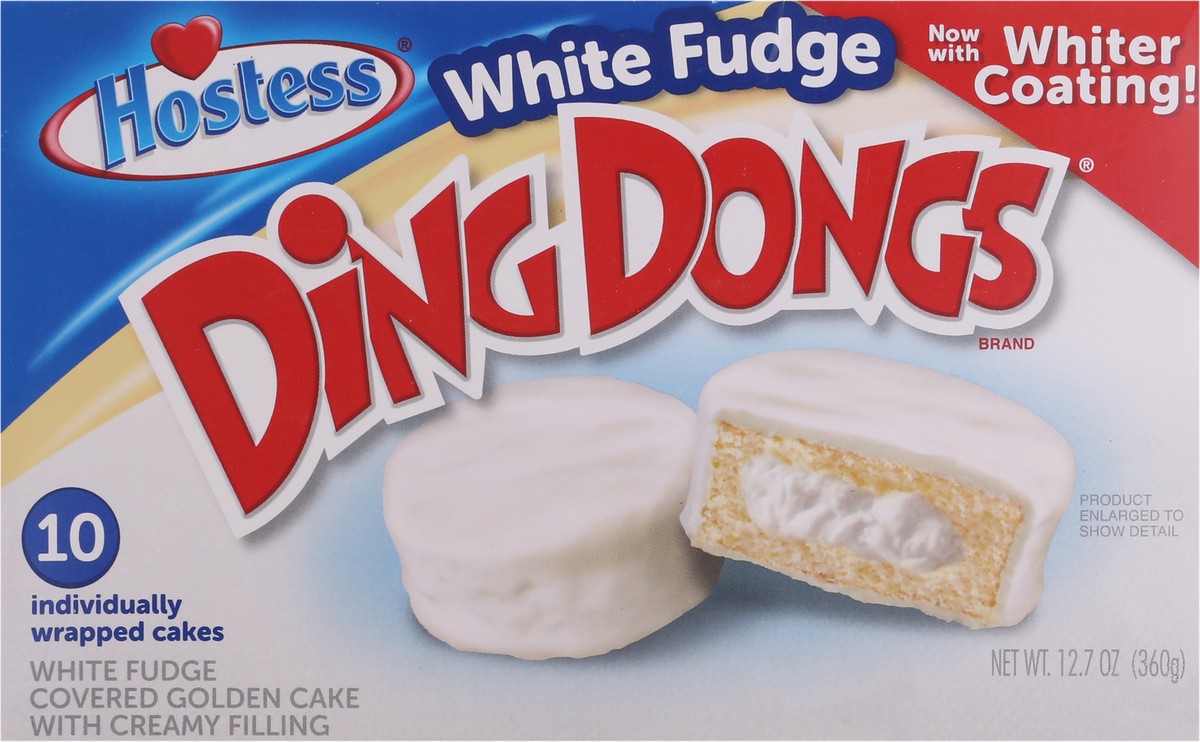 slide 9 of 9, Hostess White Fudge Ding Dongs, 12.7 oz