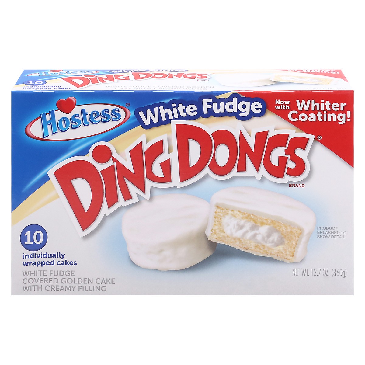 slide 1 of 9, Hostess White Fudge Ding Dongs, 12.7 oz