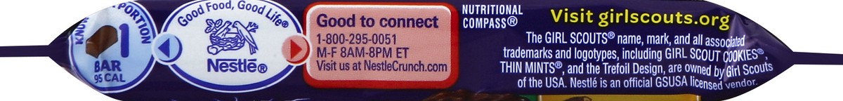 slide 5 of 5, Nestlé Crunch Girl Scouts Peanut Butter Creme Candy Bar, 1.3 oz