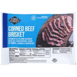 First Street Corned Beef Brisket Family Pack