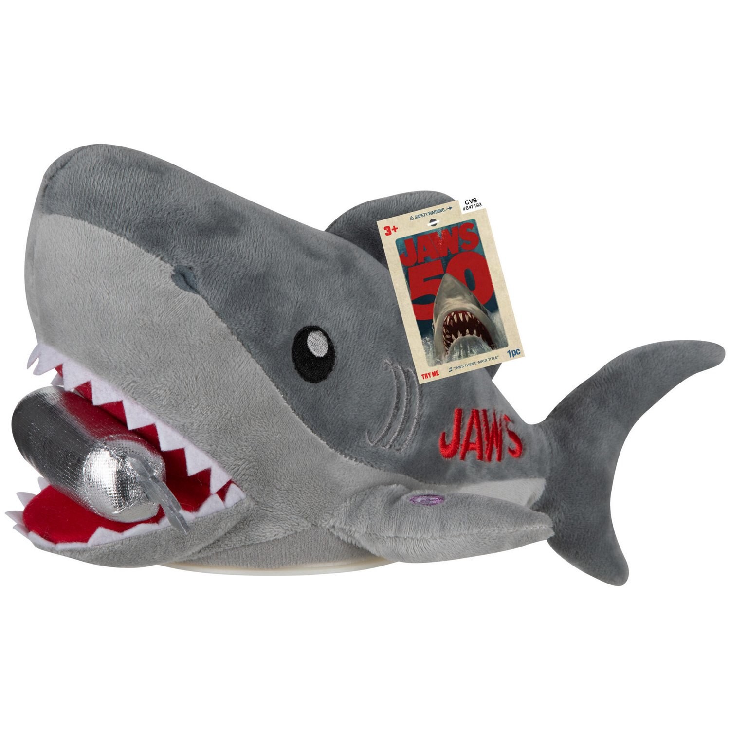 slide 4 of 4, GEMMY Jaws Bump & Go Halloween Plush, 1 ct