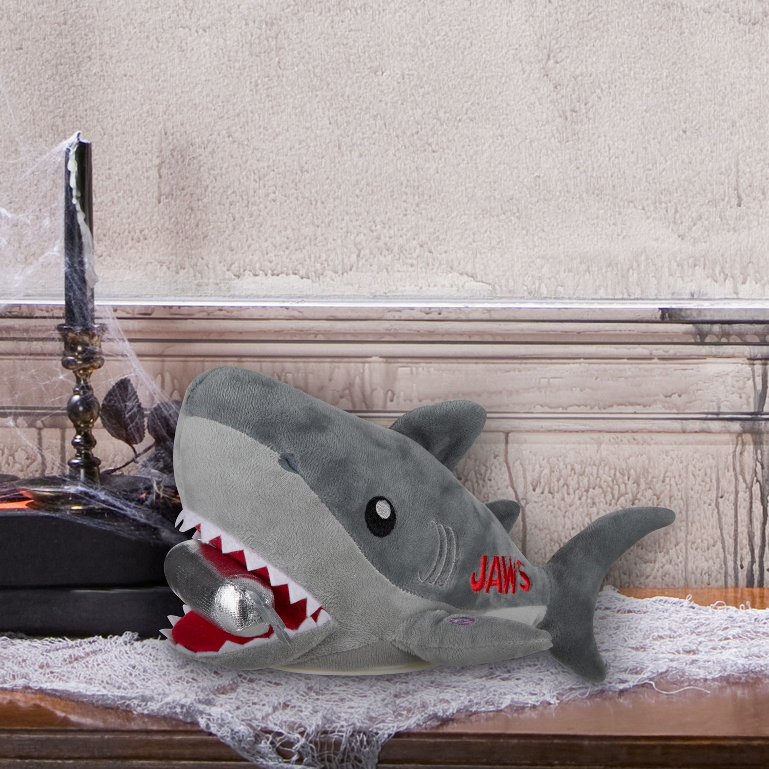 slide 3 of 4, GEMMY Jaws Bump & Go Halloween Plush, 1 ct