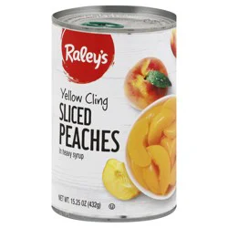 Raley's Yellow Cling Sliced Peaches in Heavy Syrup 15.25 oz