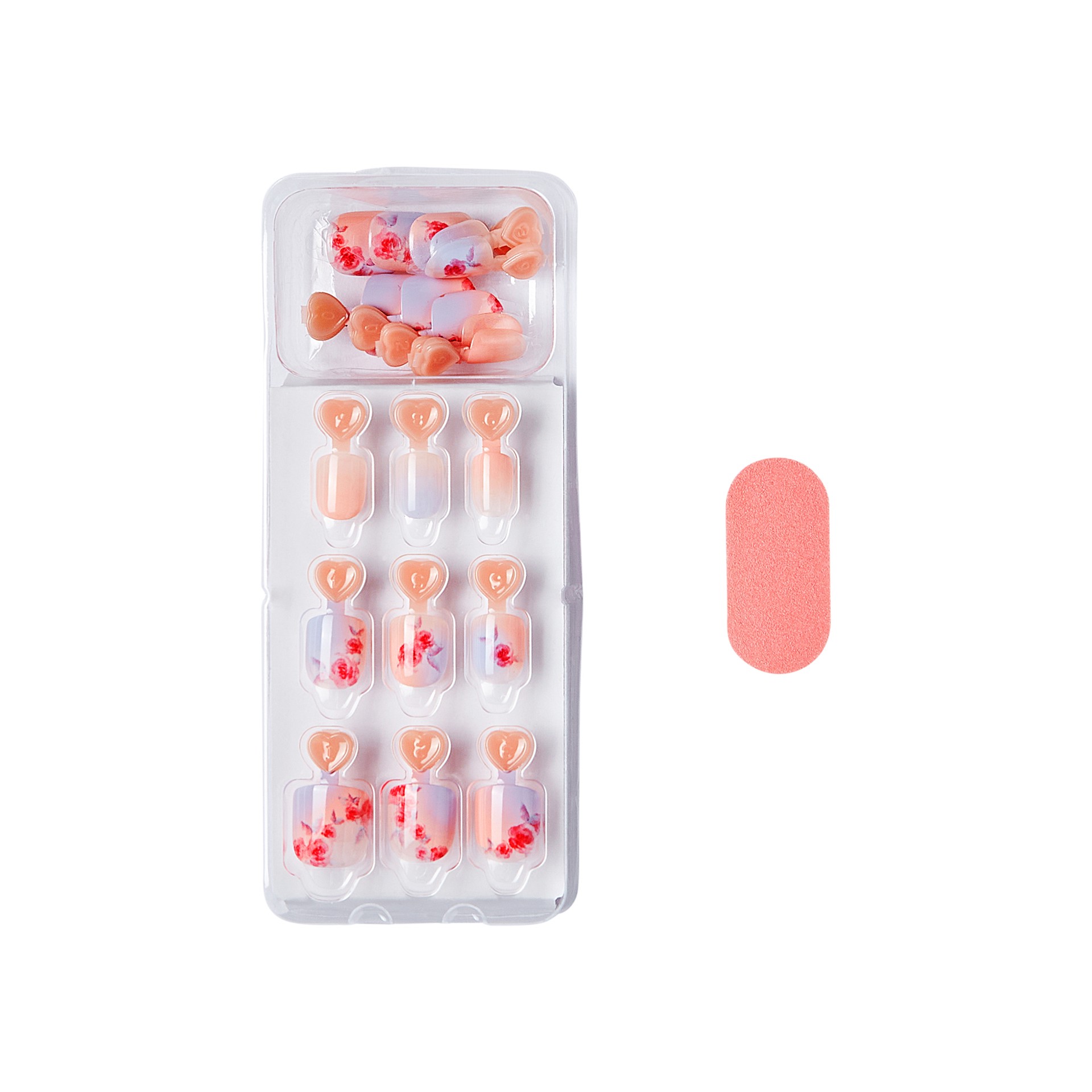 slide 5 of 5, imPRESS LoveShackFancy x imPRESS Mini Limited Edition Square Kids Press-On Nails, Pink, 20 Pieces, 1 ct