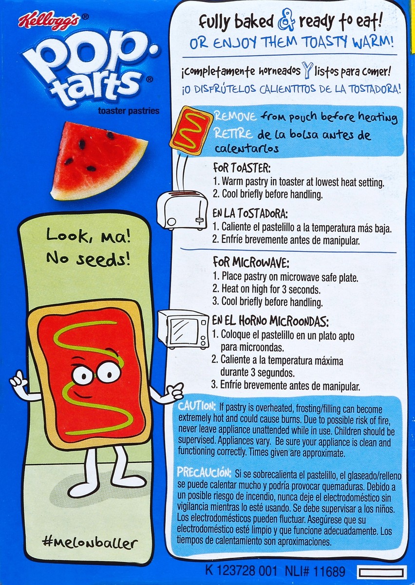 slide 3 of 6, Pop-Tarts Toaster Pastries, Frosted, Watermelon, 8 ct