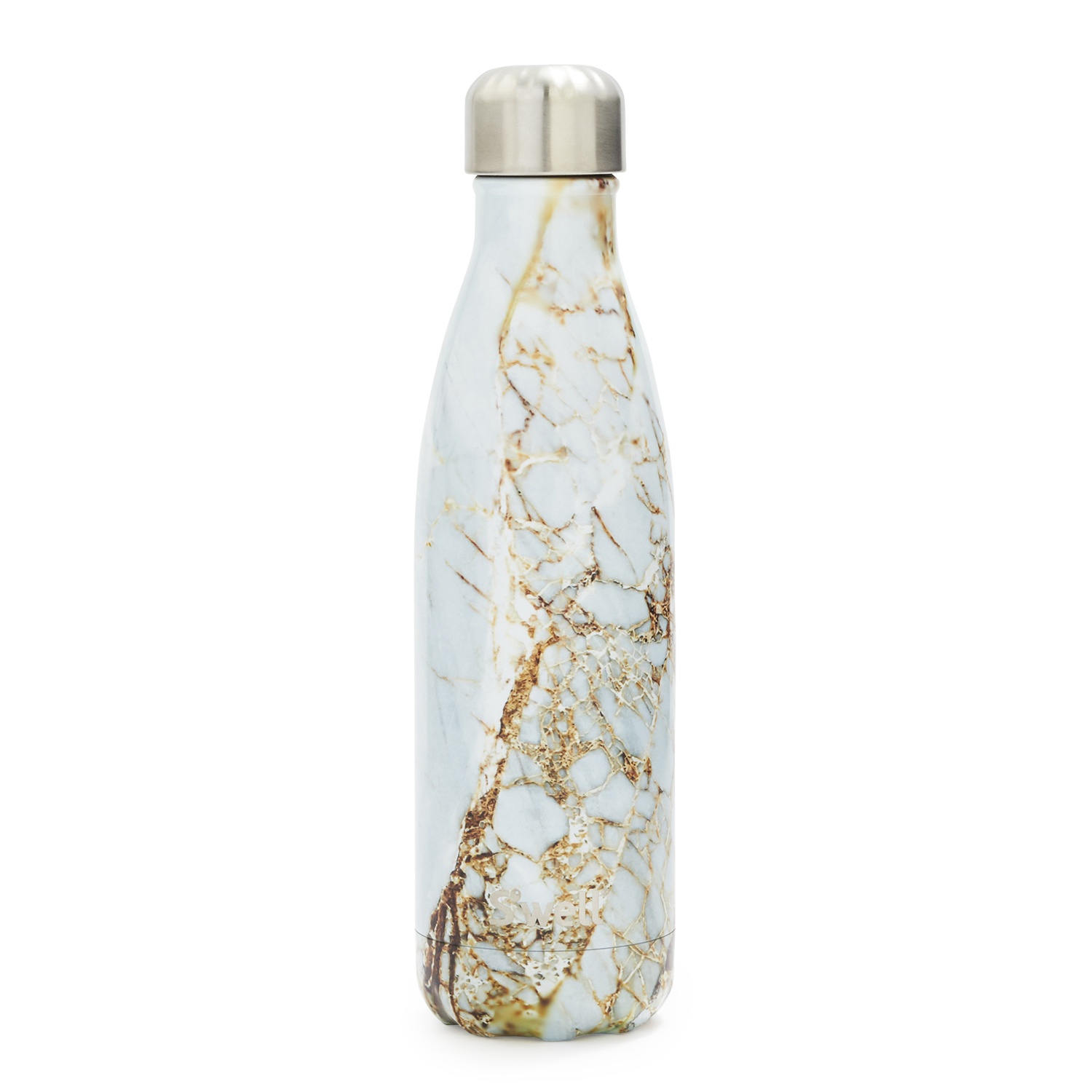 slide 1 of 1, S'well Swell Calacutta Gold Water Bottle, 1 ct