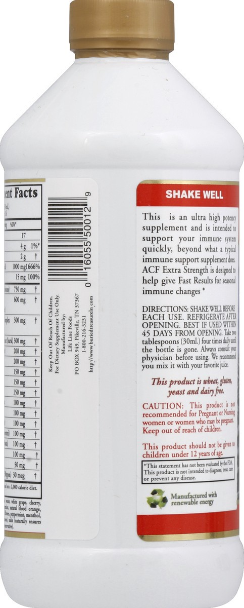 slide 2 of 3, Buried Treasure Acf Extra Strength, 16 oz
