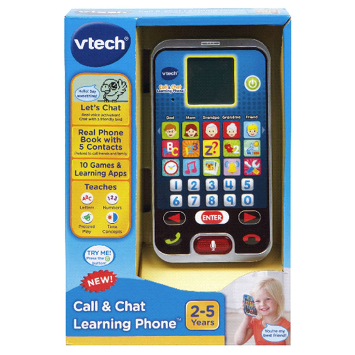 slide 9 of 9, VTech Call & Chat Learning Phone, 1 ct