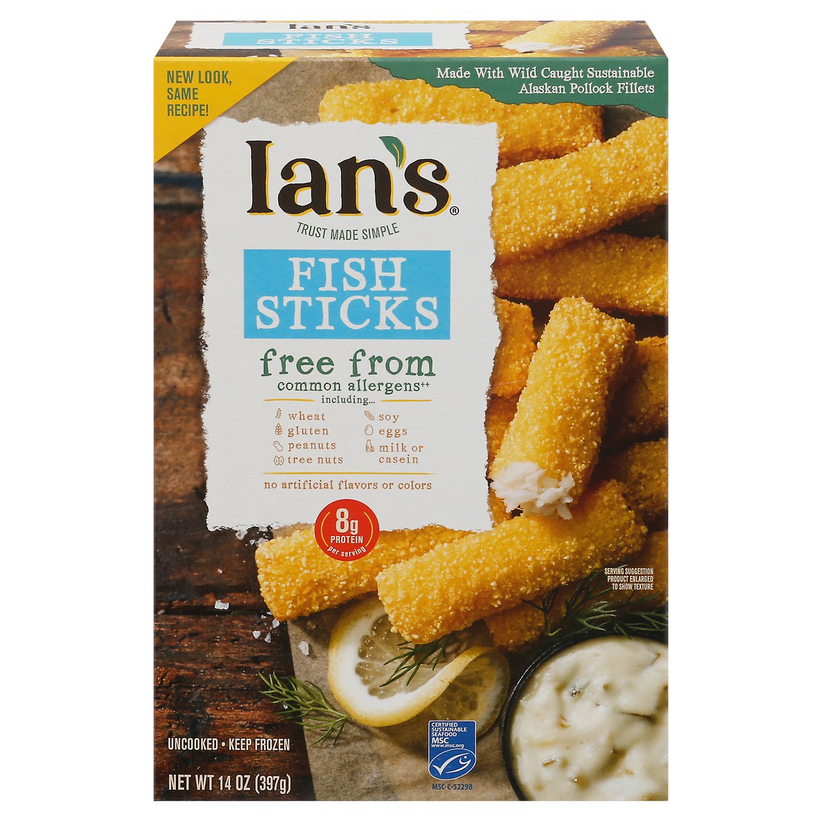slide 1 of 37, Ian's Natural Foods Ian's Fish Sticks Family Pack, 14 oz