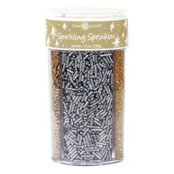 Dean Jacob's Sparkling Sprinkles Gold and Silver Cake Decorations
