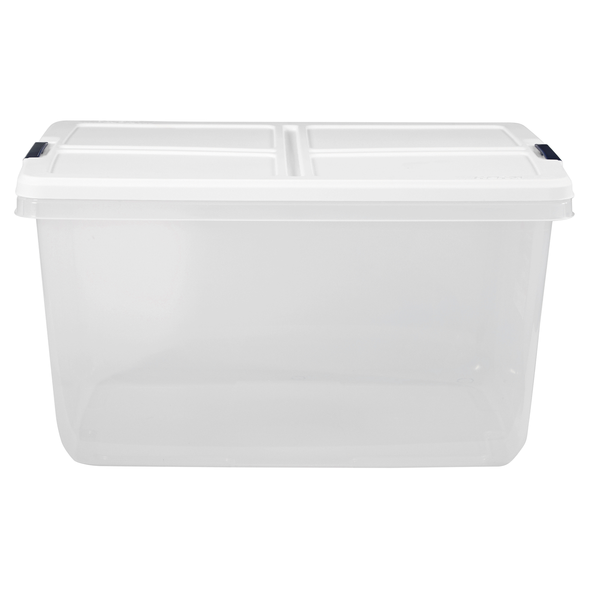 slide 1 of 3, Hefty Storage Tote, Clear, 66 qt