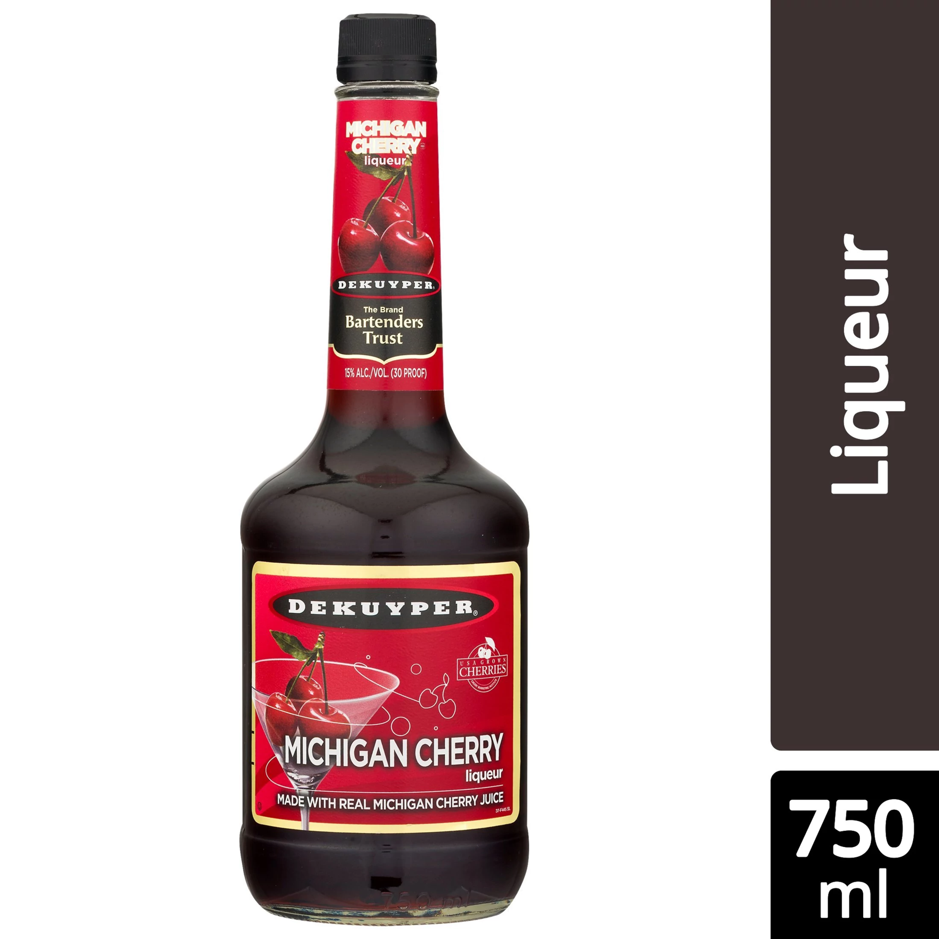 slide 1 of 1, DeKuyper Michigan Cherry Liqueur, 750 ml