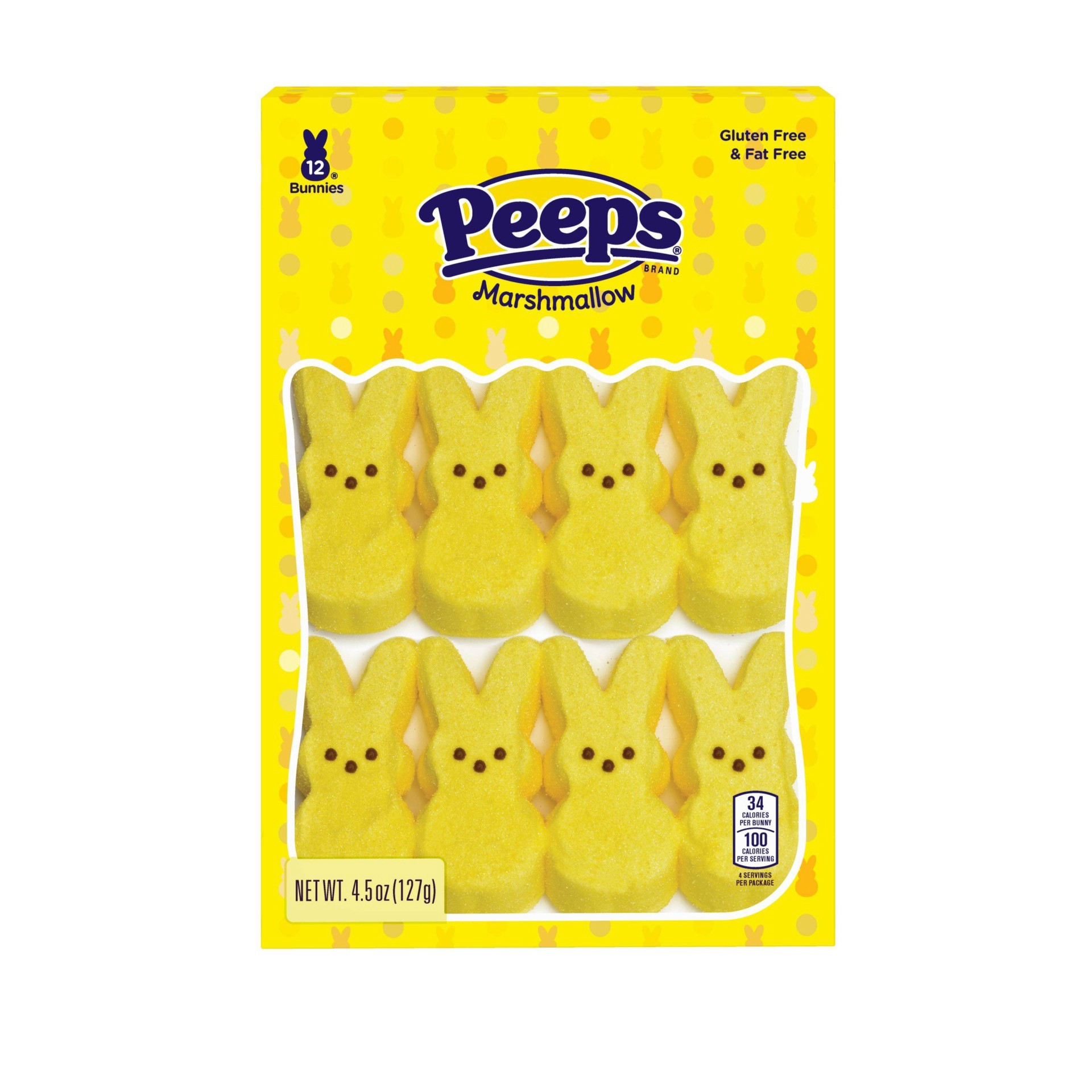 slide 1 of 7, Peeps Easter Yellow Bunnies, 4.5 oz