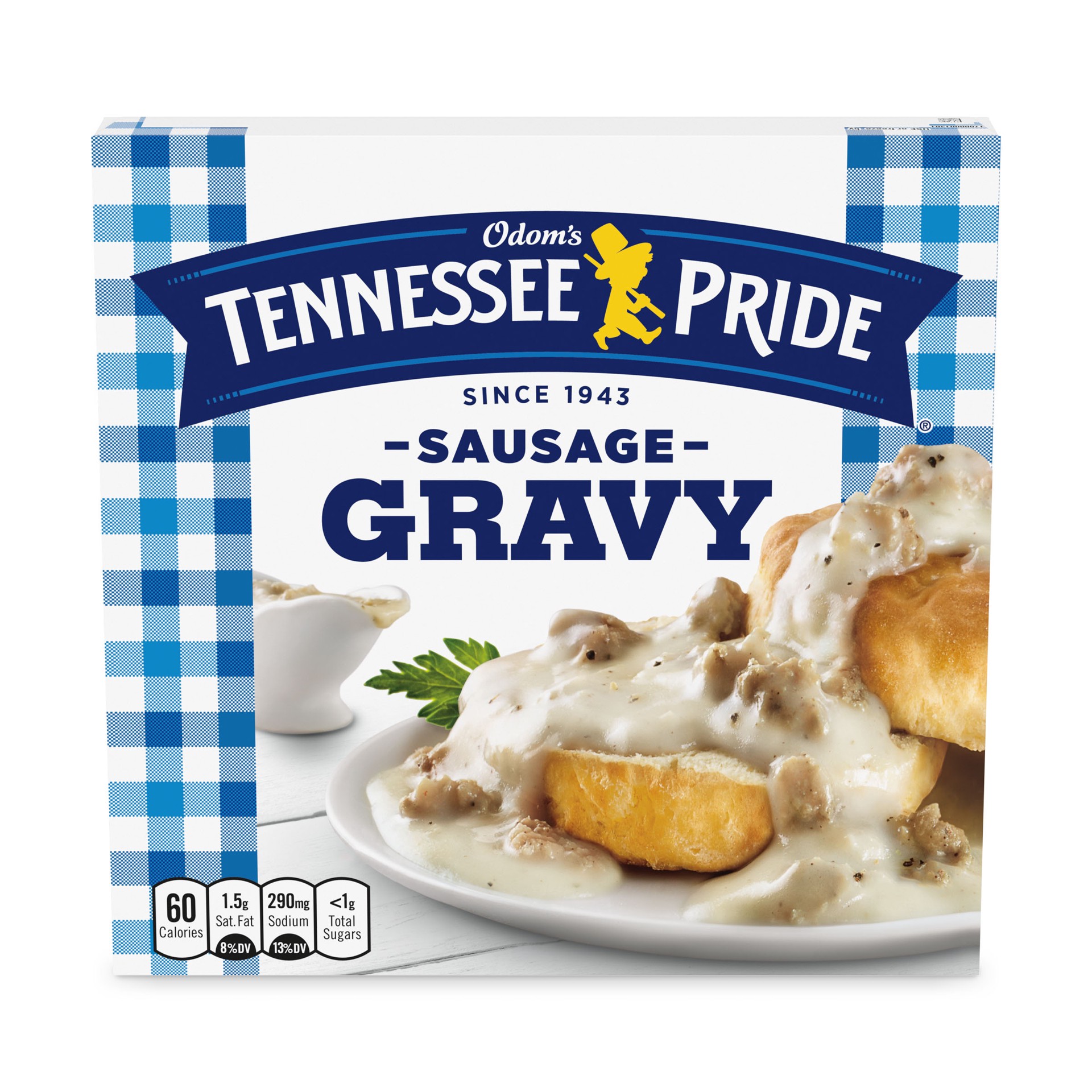 slide 1 of 5, Odom's Tennessee Pride Frozen Sausage Gravy, 8 OZ, 8 oz