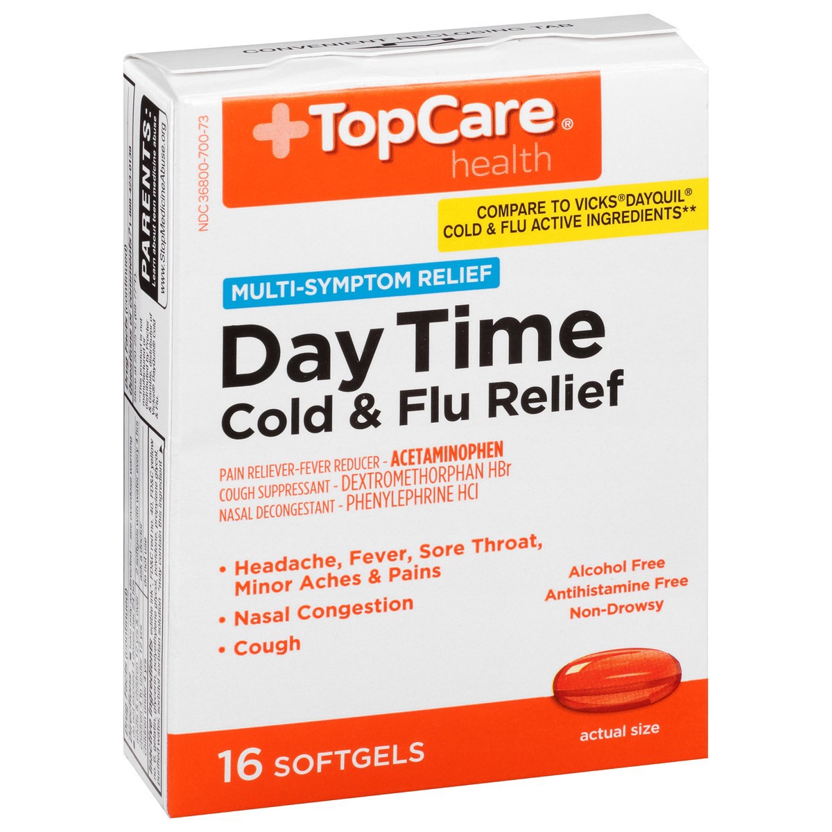 slide 9 of 15, TopCare Daytime Cold & Flu Relief, 16 ct