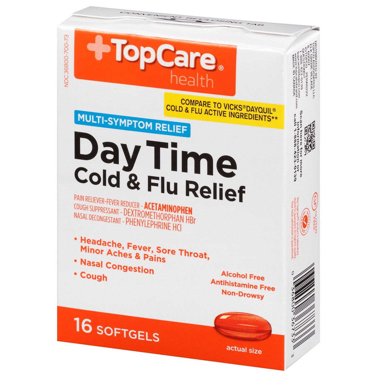 slide 11 of 15, TopCare Daytime Cold & Flu Relief, 16 ct