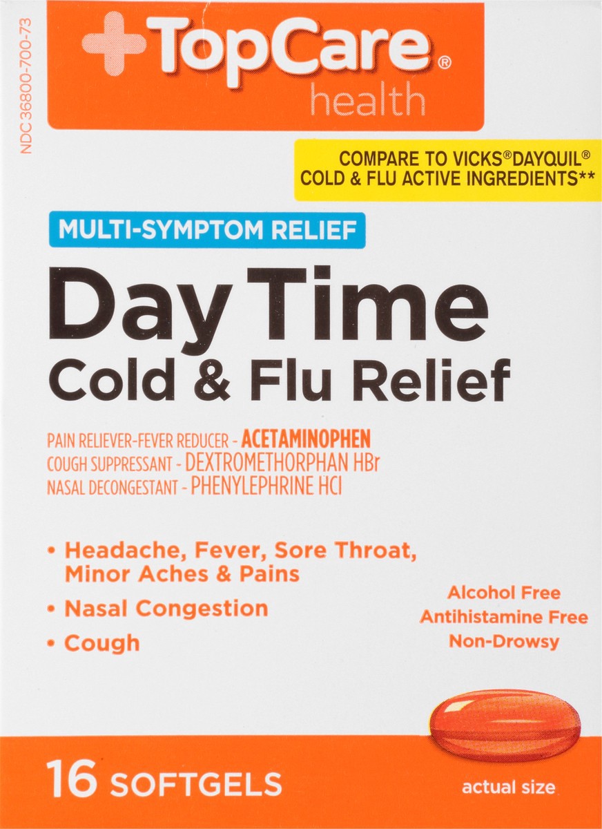 slide 2 of 15, TopCare Daytime Cold & Flu Relief, 16 ct