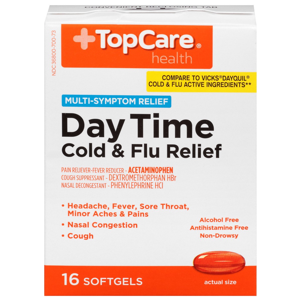 slide 8 of 15, TopCare Daytime Cold & Flu Relief, 16 ct