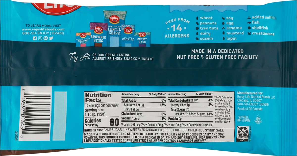 slide 7 of 9, Enjoy Life Ricemilk Baking Morsels, 9 oz Bag, 9 oz
