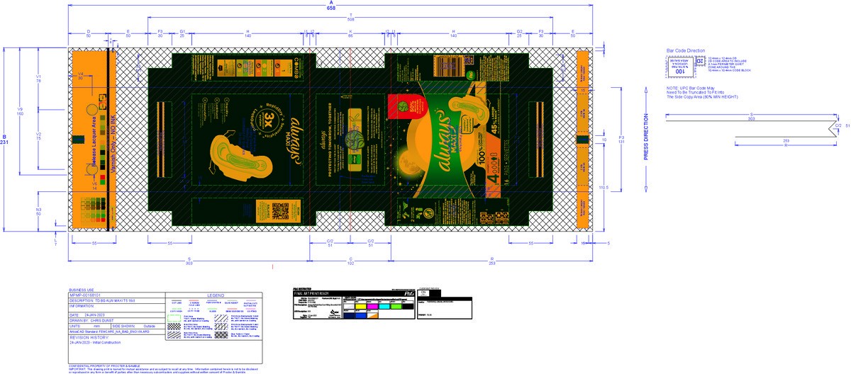 slide 3 of 5, Always Maxi Overnight Pads with Wings for Women, Size 4, Overnight Absorbency, Unscented, 16 Count, 16 ct