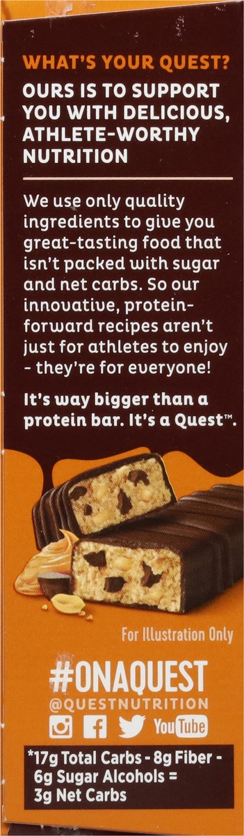 slide 16 of 16, Quest Protein Bar, Chocolate Peanut Butter, Dipped, 4 ct