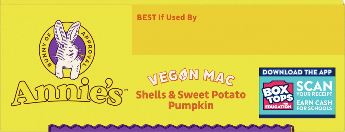 slide 2 of 9, Annie's Organic Vegan Mac, Shells and Sweet Potato Pumpkin, 6 oz, 6 oz