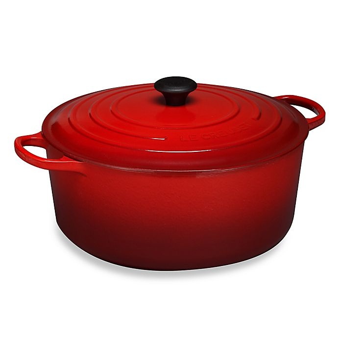 slide 1 of 1, Le Creuset Signature Round Dutch Oven - Cherry, 13.25 qt