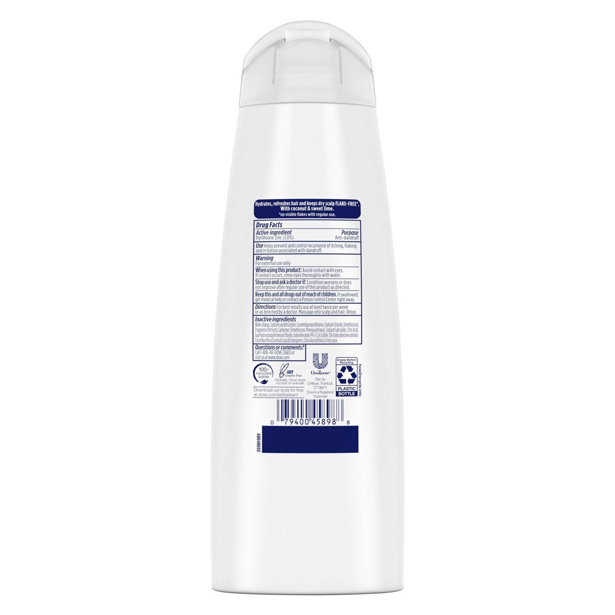 slide 2 of 15, Dove DermaCare Scalp Anti-Dandruff Shampoo Coconut & Hydration, 12 oz, 12 oz