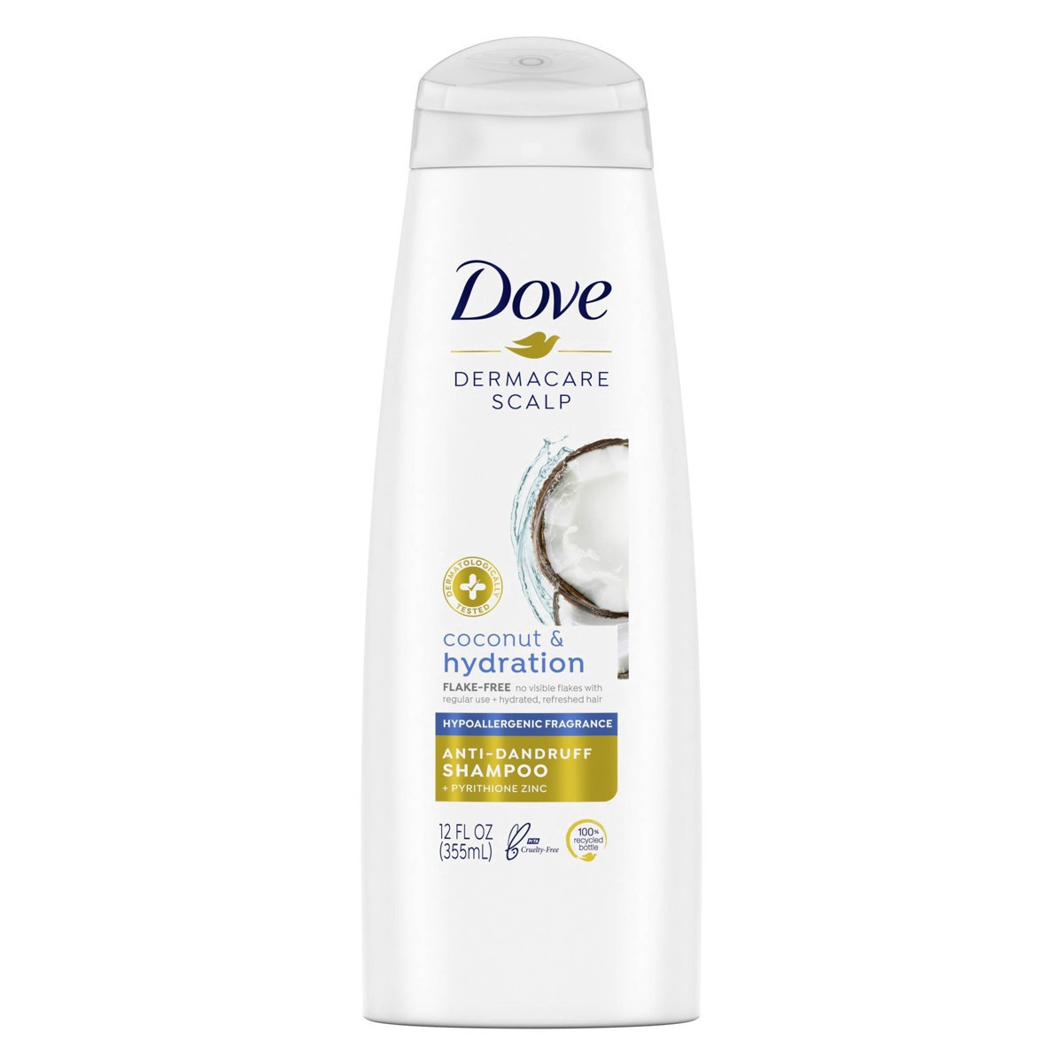 slide 5 of 15, Dove DermaCare Scalp Anti-Dandruff Shampoo Coconut & Hydration, 12 oz, 12 oz