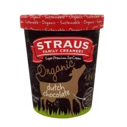 Straus Family Creamery Straus Organic Ice Cream Dutch Chocolate - 32 Oz