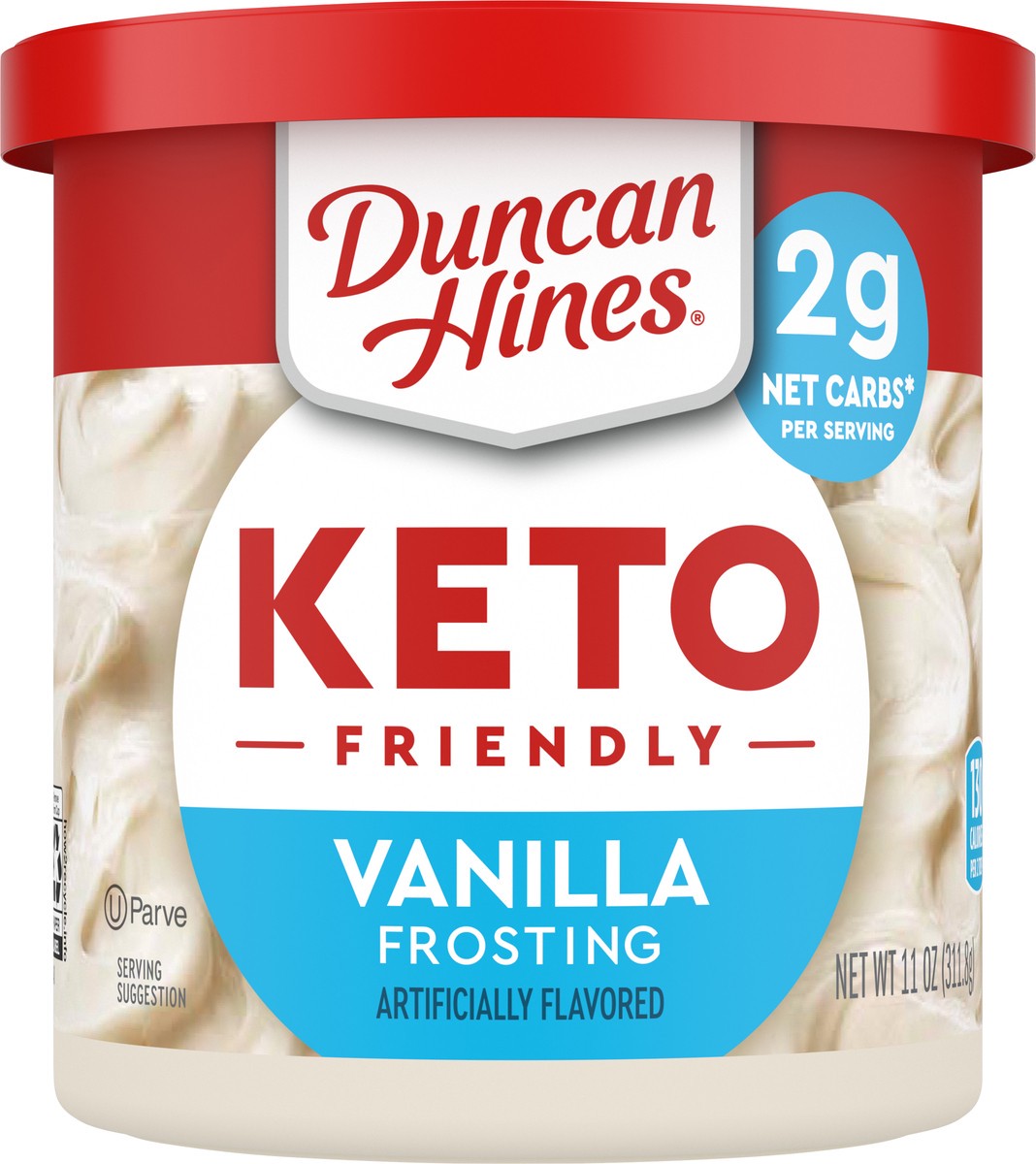 slide 5 of 5, Duncan Hines Keto Friendly Vanilla Frosting 11 oz, 11 oz