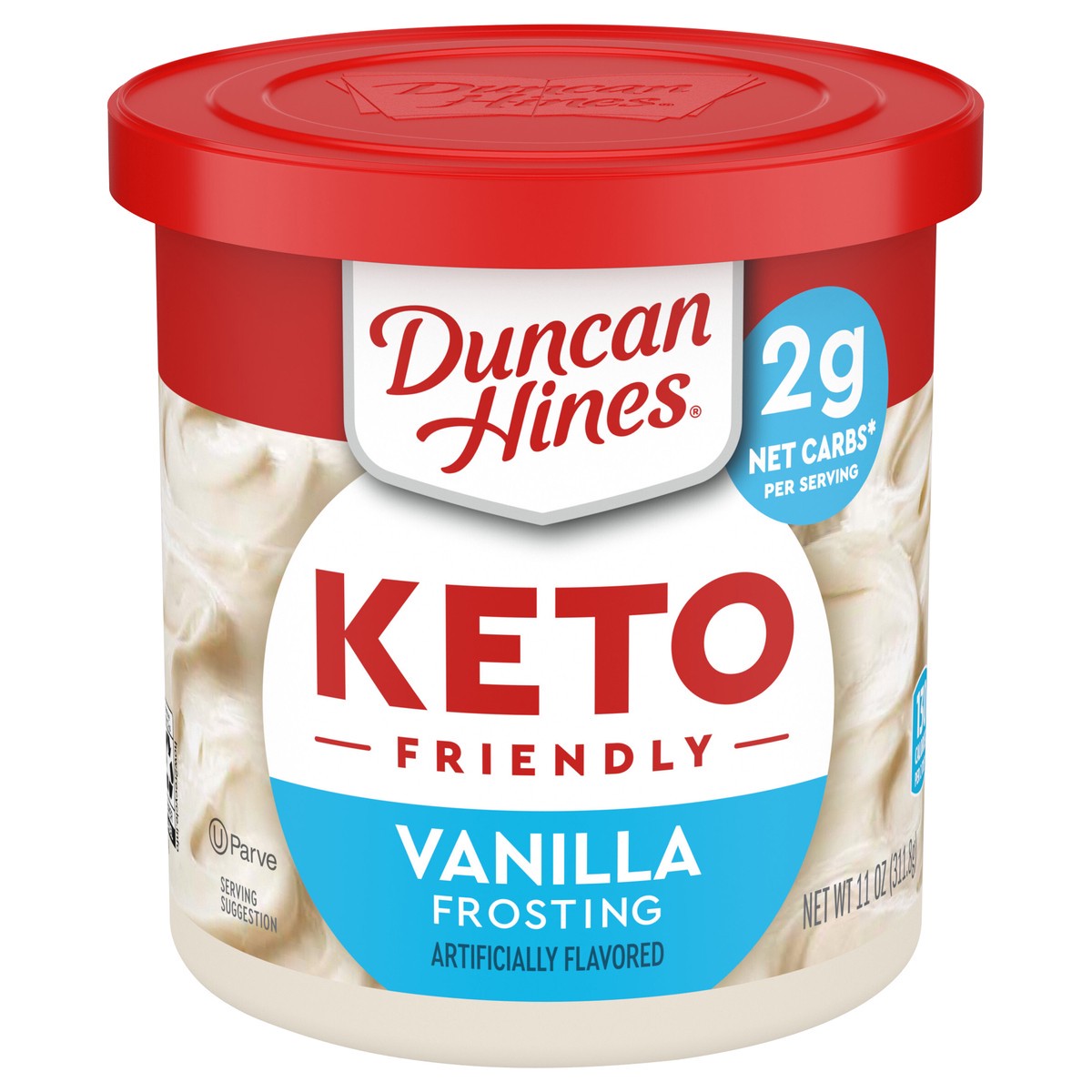 slide 1 of 5, Duncan Hines Keto Friendly Vanilla Flavored Frosting, 11 oz, 11 oz