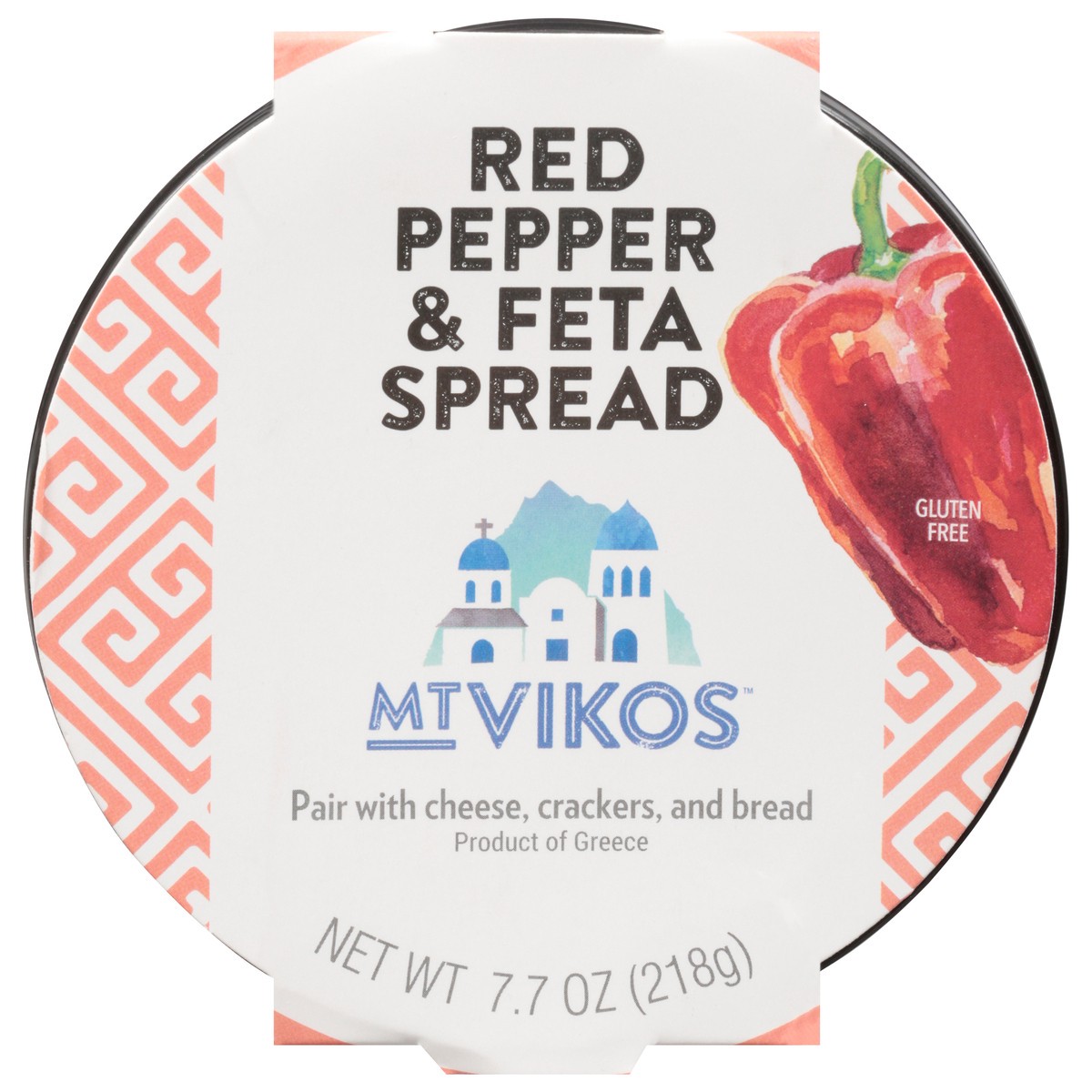 slide 1 of 12, Mt Vikos Red Pepper & Feta Spread 7.7 oz, 7.7 oz