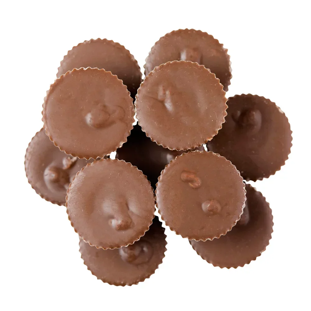 slide 1 of 1, SunRidge Milk Chocolate Caramel Cups, per lb