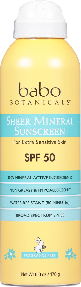 slide 2 of 9, Babo Botanicals Spf 50 Sheer Mineral Sunscreen, 1 ct