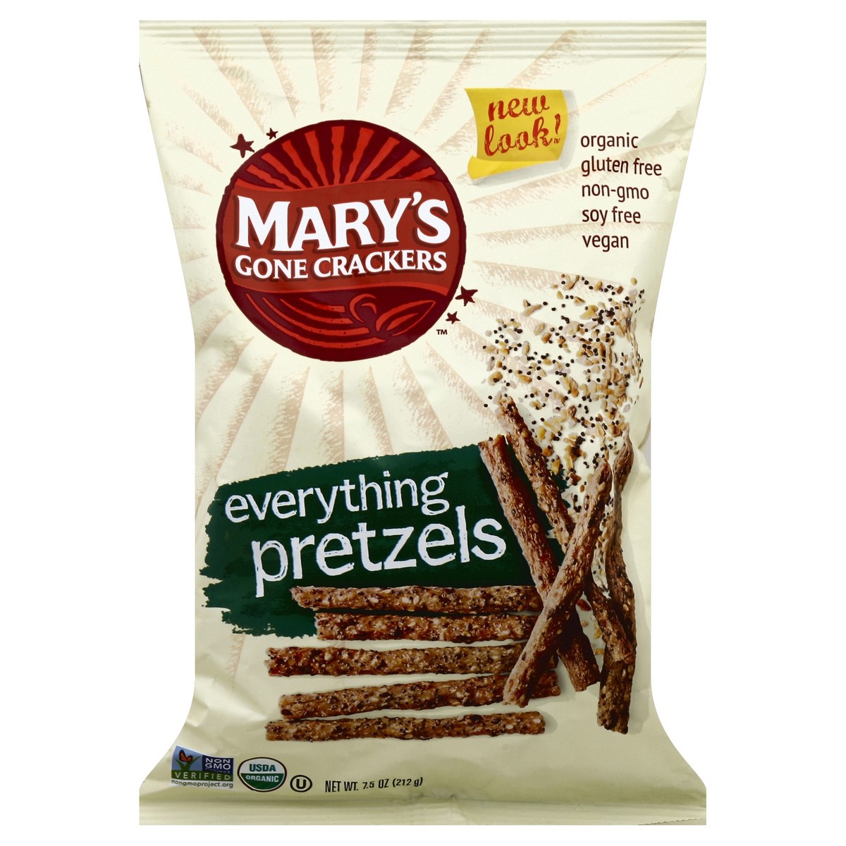 slide 3 of 6, Mary's Gone Crackers Pretzels 7.5 oz, 7.5 oz