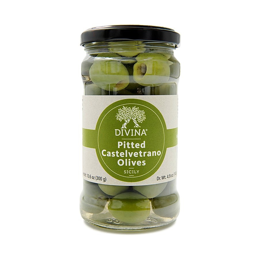 slide 1 of 1, Divina Pitted Castelvetrano Olives, 10.6 oz