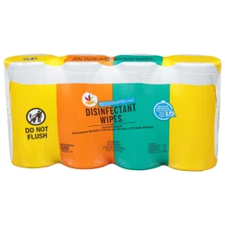 Giant Lemon Orange & Fresh Scent Disinfectant Wipes - 4 pk (80 ct ea)