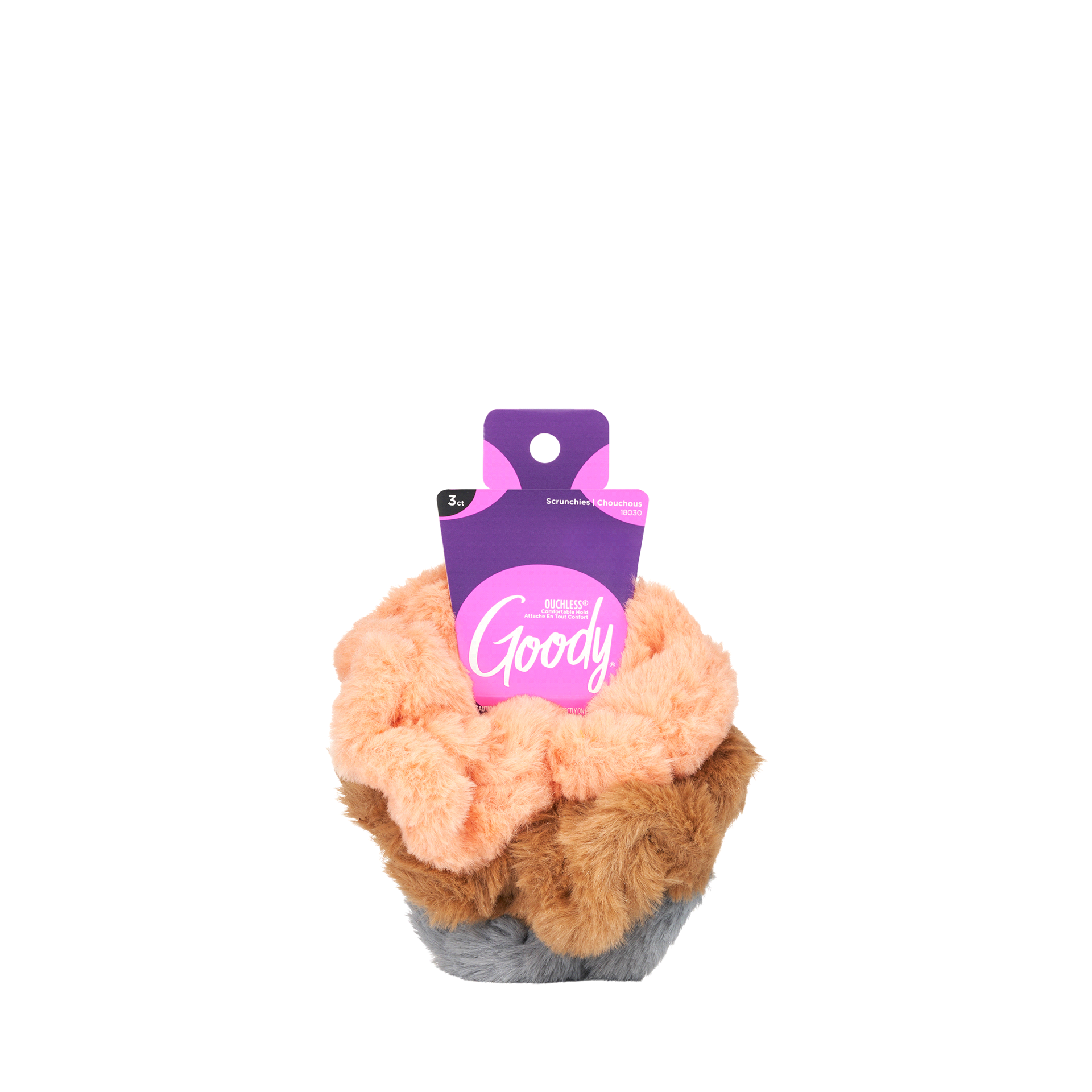 slide 1 of 1, Goody Trend Fur Scrunchies 3ct - 3CT, 3 ct