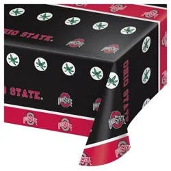 Ohio State Buckeyes University Plastic Tablecloth