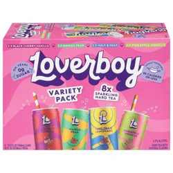 Loverboy Sparkling Hard Tea Variety Pack 8 - 11.5 fl oz Cans