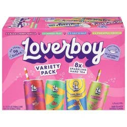 Loverboy Sparkling Hard Tea Variety Pack 8 - 11.5 fl oz Cans